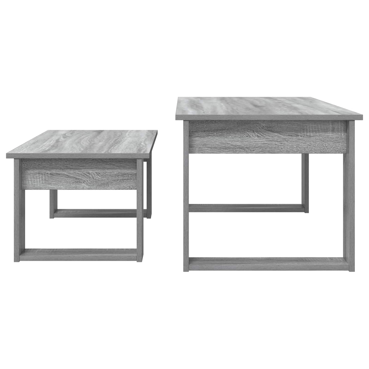 Kaffeetisch Set 2 stk. Sonoma-Grau 100 x 50 x 42 cm