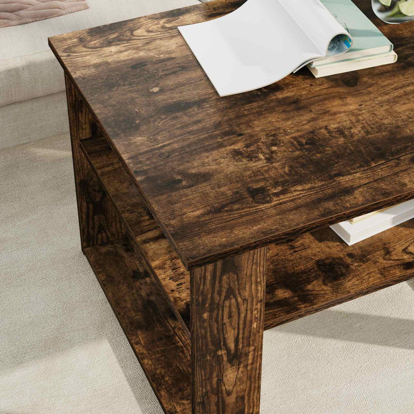 Couchtisch Räuchereiche 64 x 54 x 44 cm Holzwerkstoff