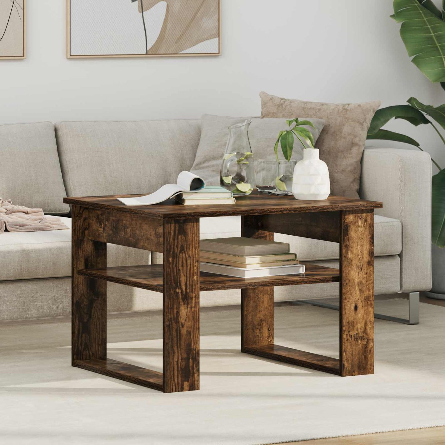 Couchtisch Räuchereiche 64 x 54 x 44 cm Holzwerkstoff
