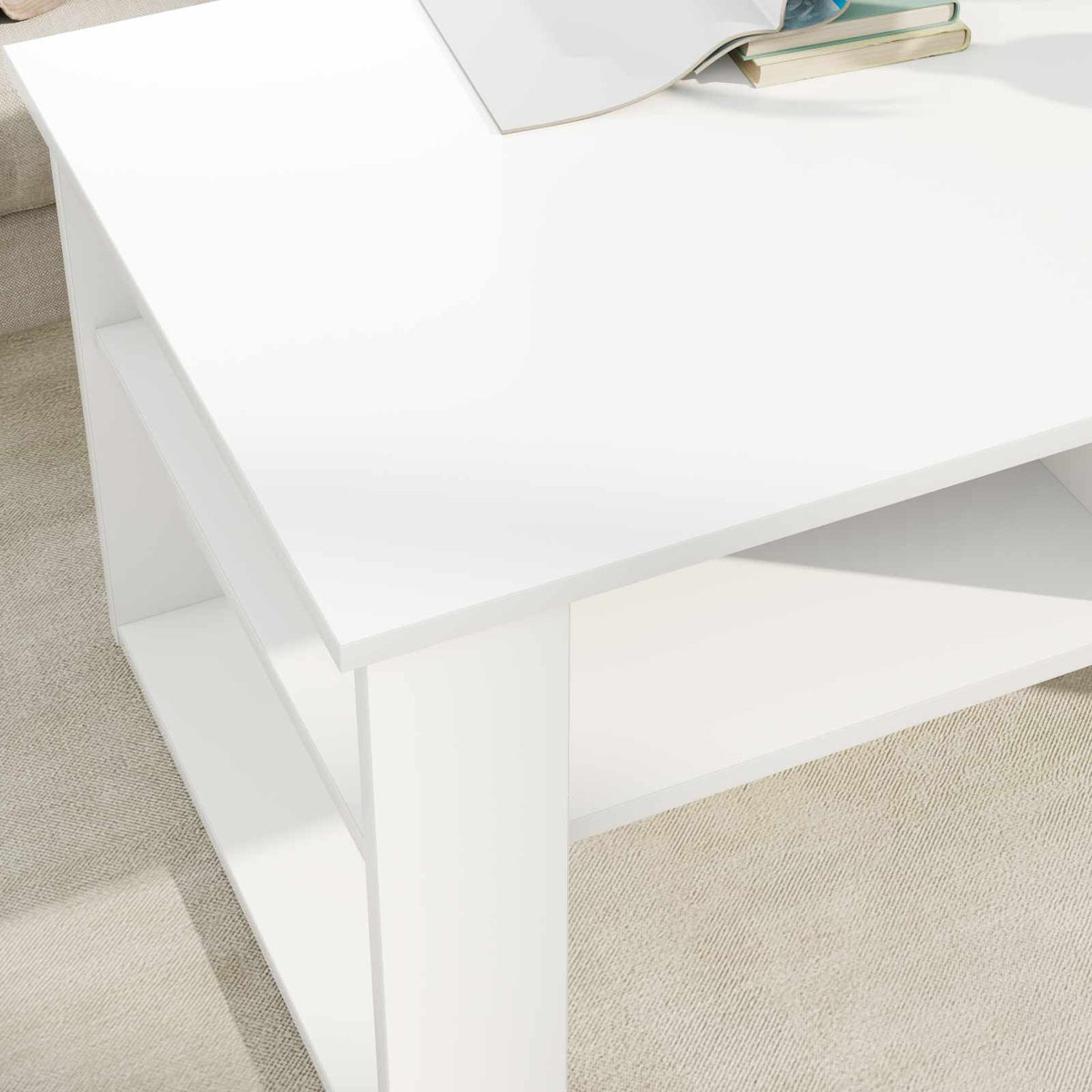 Couchtisch Weiß 96 x 54 x 44 cm Holzwerkstoff