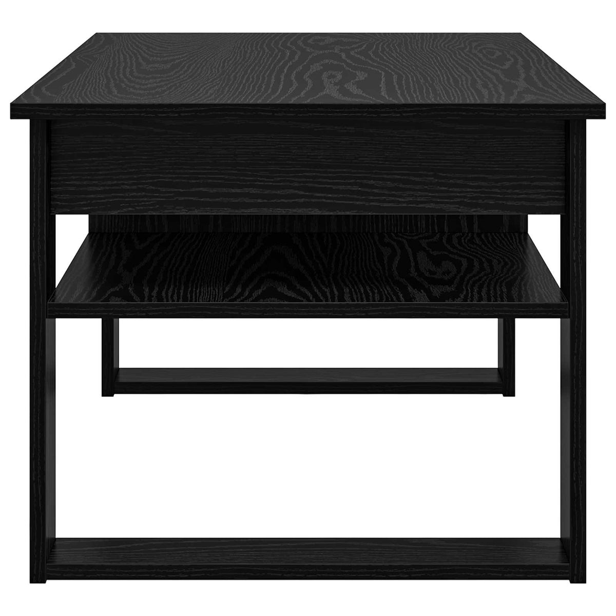 Couchtisch Schwarz Eichen-Optik 96 x 54 x 44 cm Holzwerkstoff