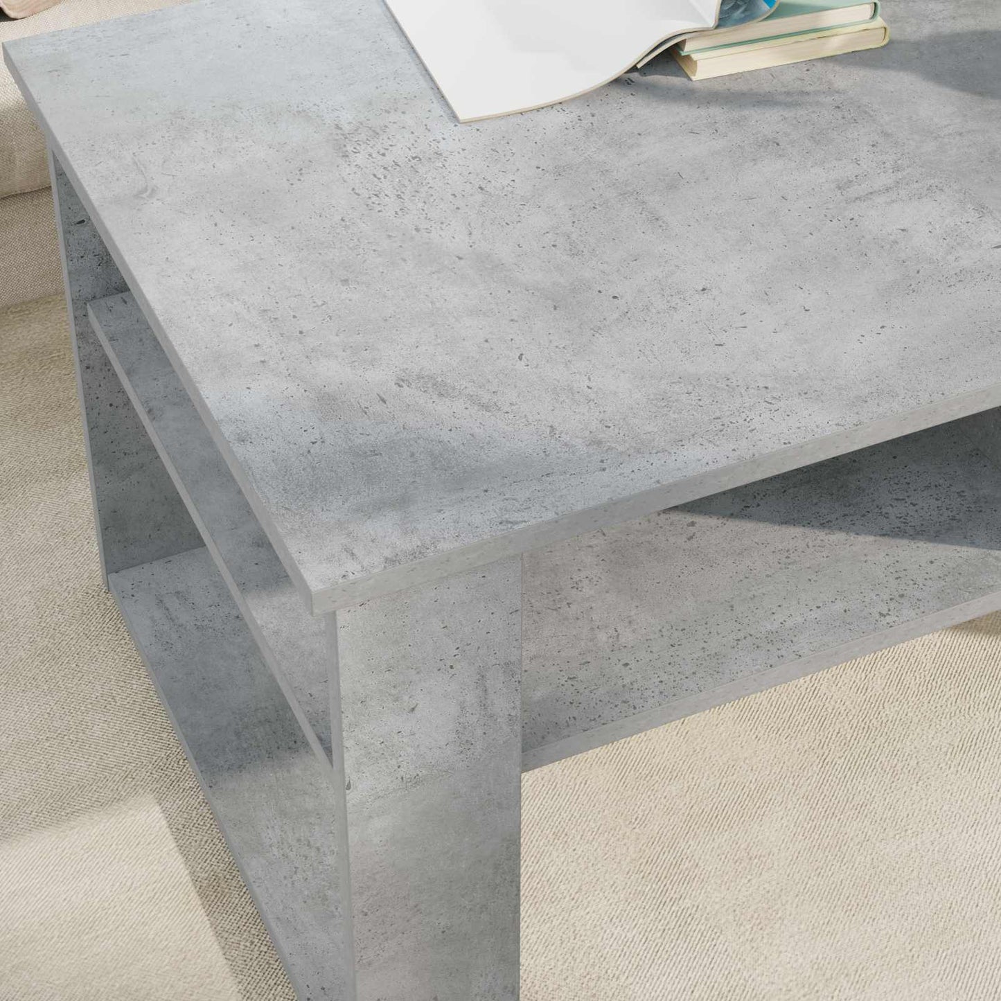 Couchtisch Betongrau 96 x 54 x 44 cm Holzwerkstoff