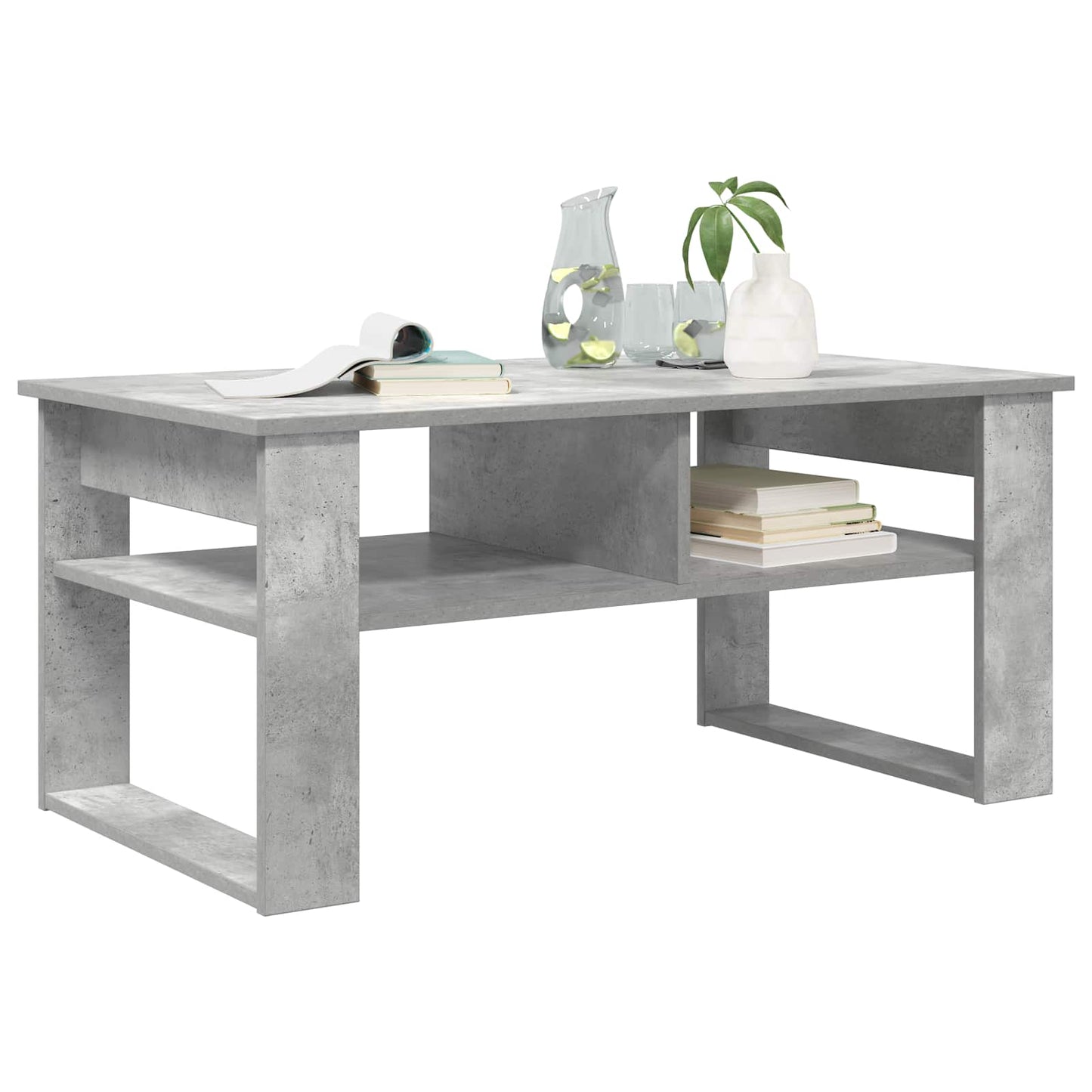 Couchtisch Betongrau 96 x 54 x 44 cm Holzwerkstoff
