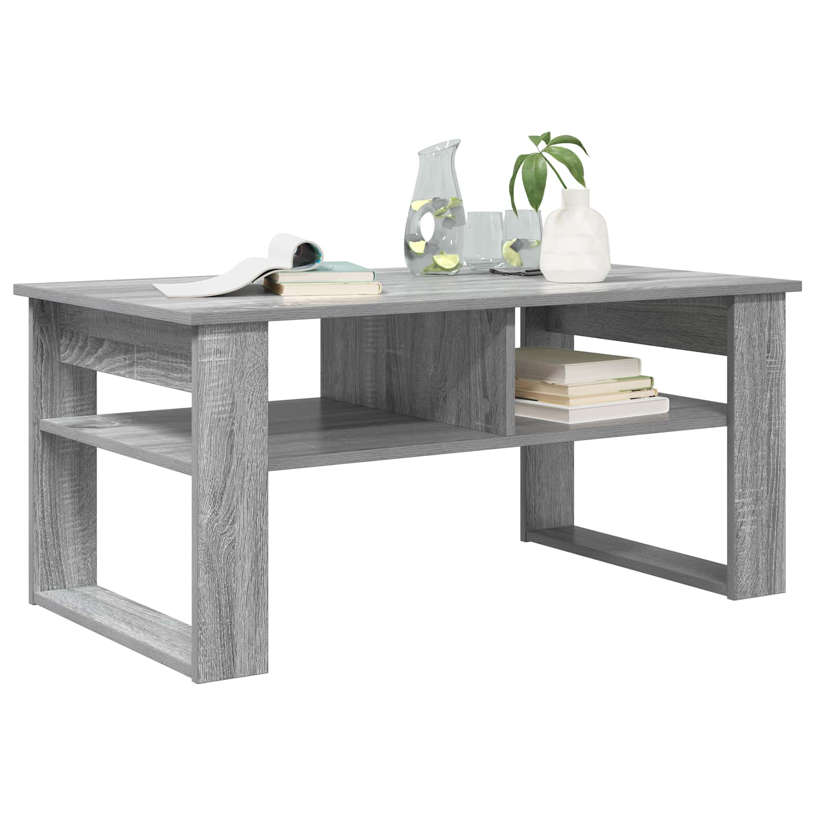 Couchtisch Sonoma-Grau 96 x 54 x 44 cm Holzwerkstoff
