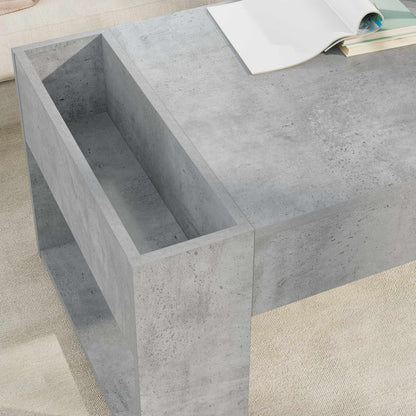 Couchtisch Betongrau 110 x 50 x 41 cm Holzwerkstoff