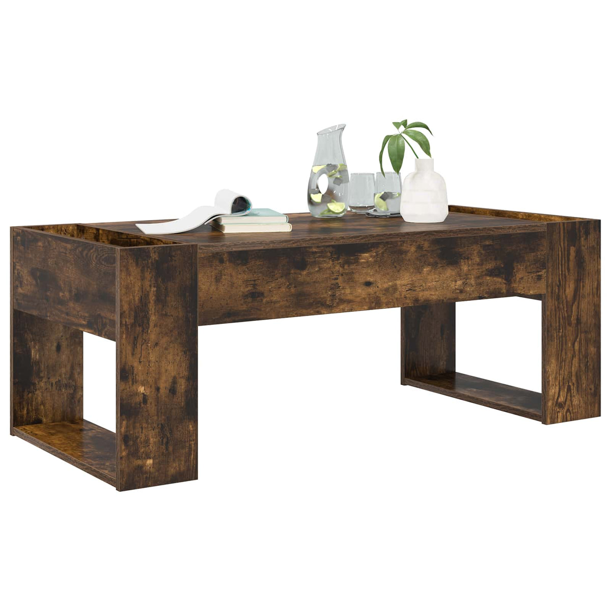 Couchtisch Räuchereiche 110 x 50 x 41 cm Holzwerkstoff