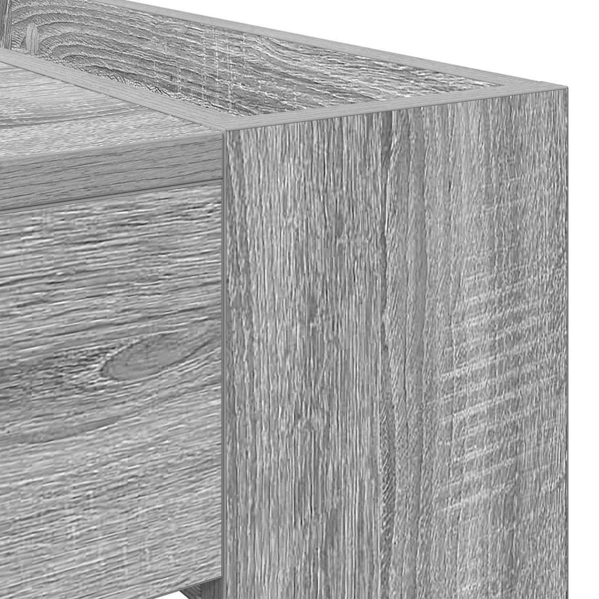 Couchtisch Sonoma-Grau 110 x 50 x 41 cm Holzwerkstoff