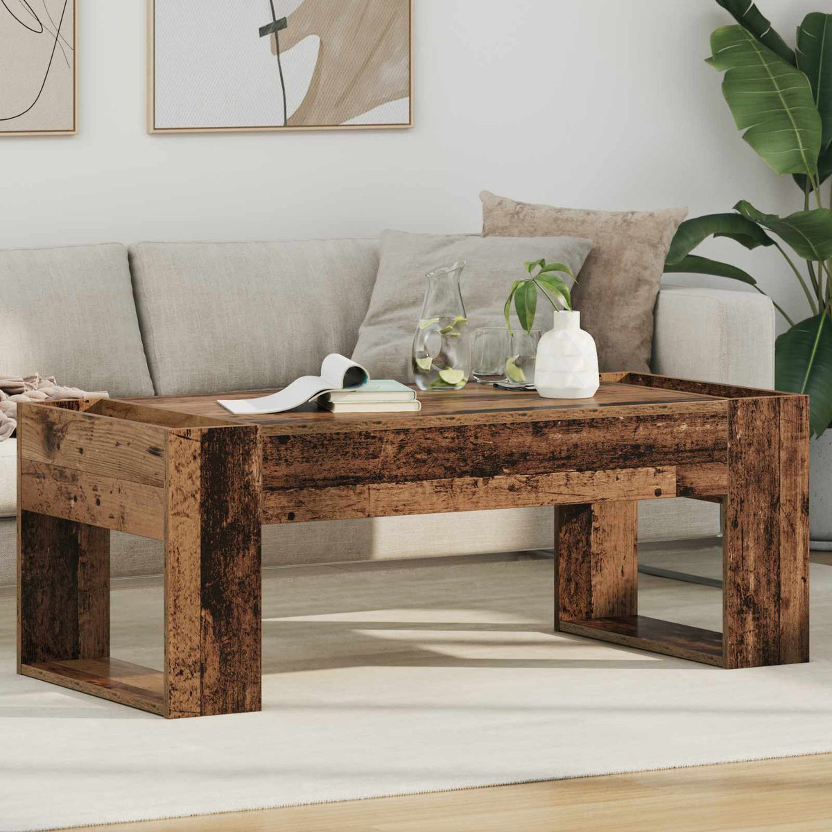Couchtisch Altholz 110 x 50 x 41 cm Holzwerkstoff