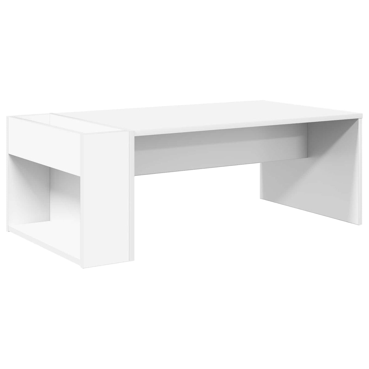Couchtisch Weiß 95 x 50 x 34 cm Holzwerkstoff
