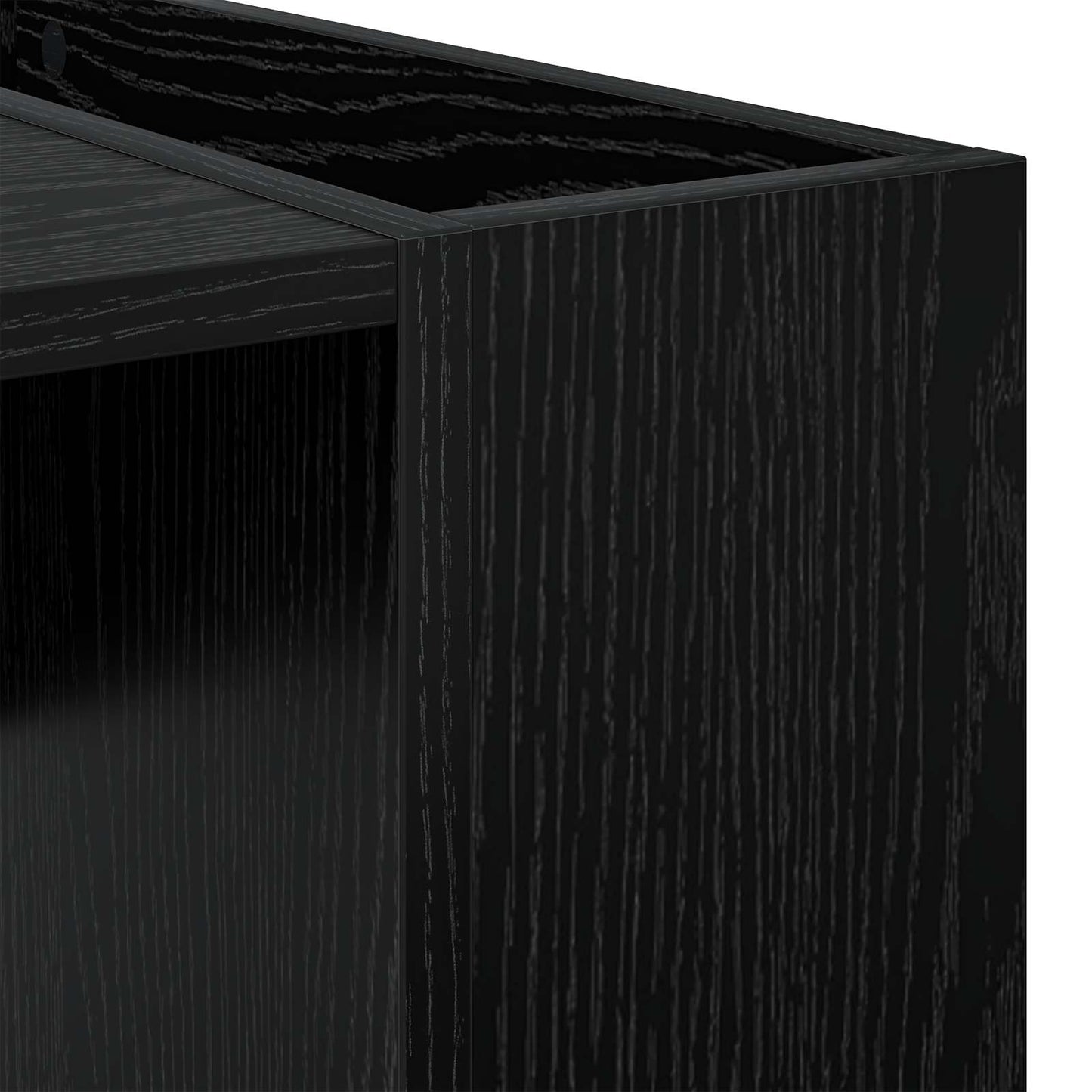 Couchtisch Schwarz Eichen-Optik 95 x 50 x 34 cm Holzwerkstoff