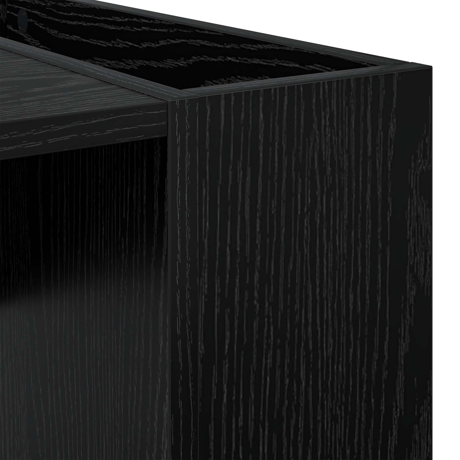 Couchtisch Schwarz Eichen-Optik 95 x 50 x 34 cm Holzwerkstoff