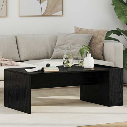 Couchtisch Schwarz Eichen-Optik 95 x 50 x 34 cm Holzwerkstoff
