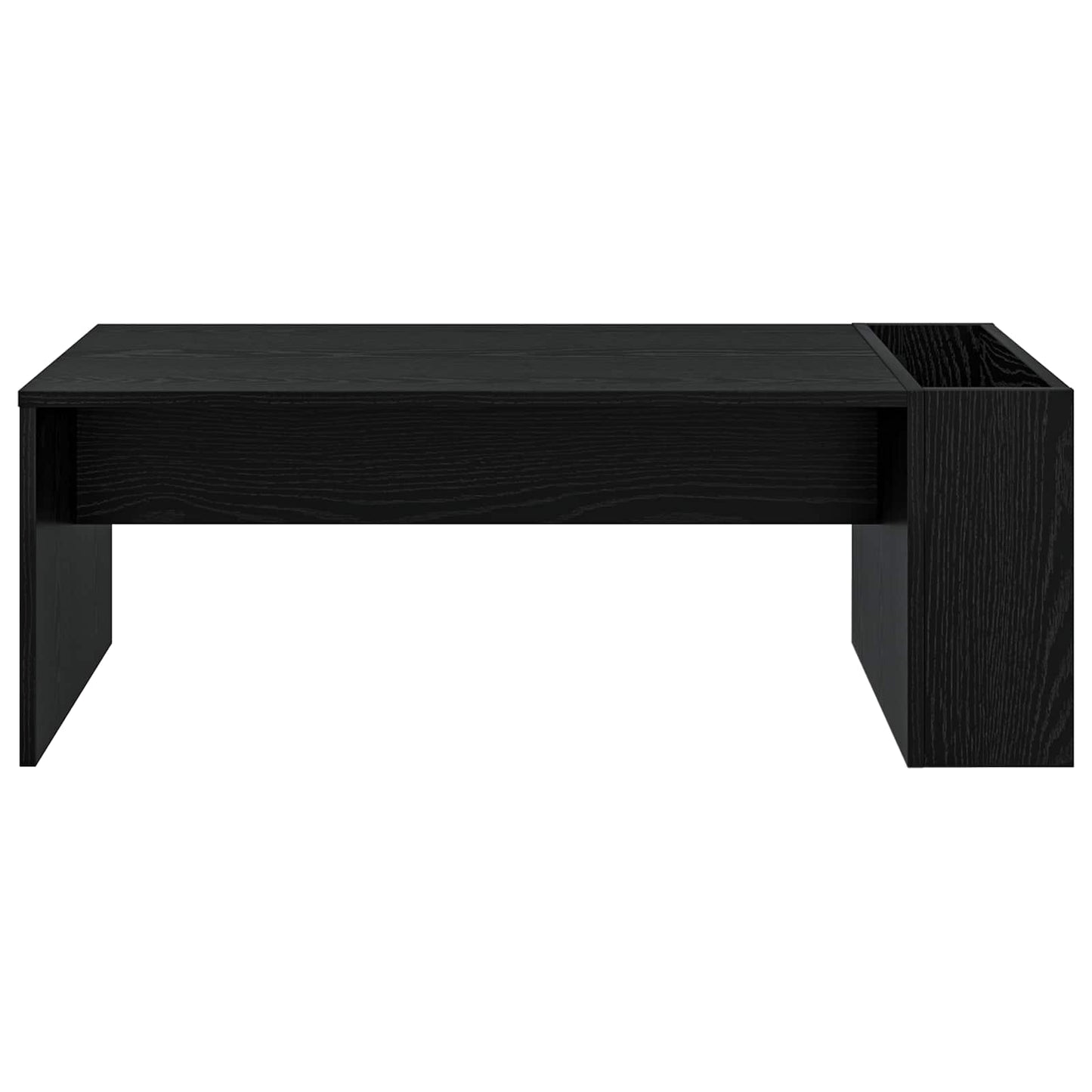 Couchtisch Schwarz Eichen-Optik 95 x 50 x 34 cm Holzwerkstoff