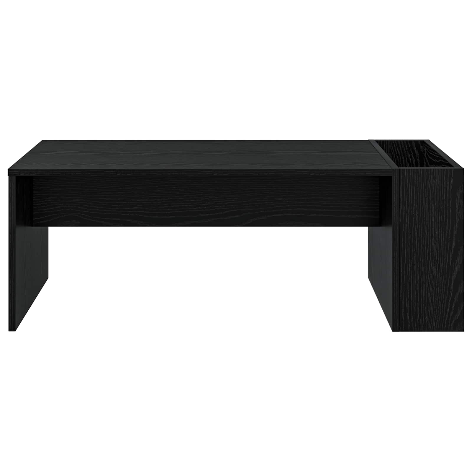 Couchtisch Schwarz Eichen-Optik 95 x 50 x 34 cm Holzwerkstoff