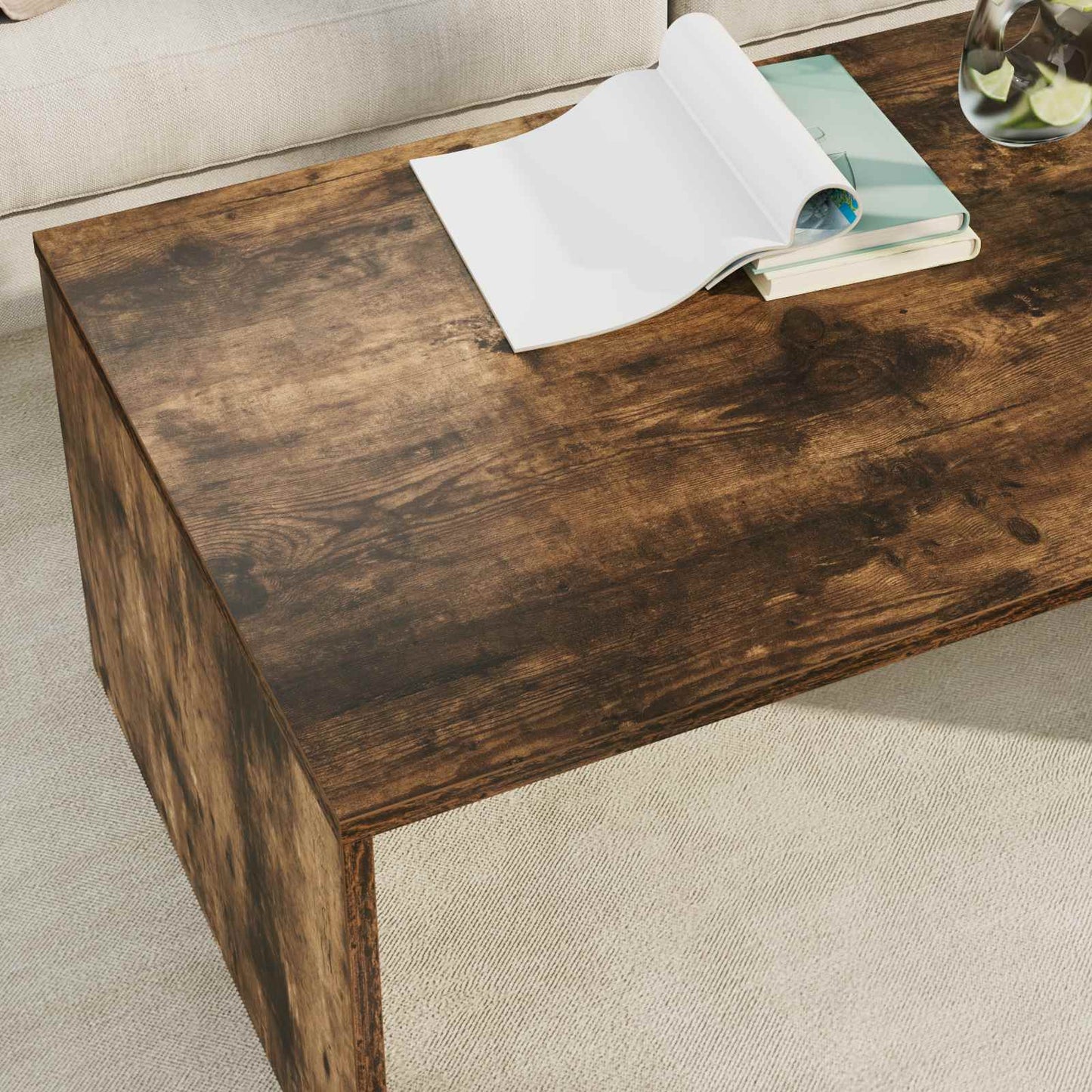 Couchtisch Geräucherte Eiche 95 x 50 x 34 cm Holzwerkstoff
