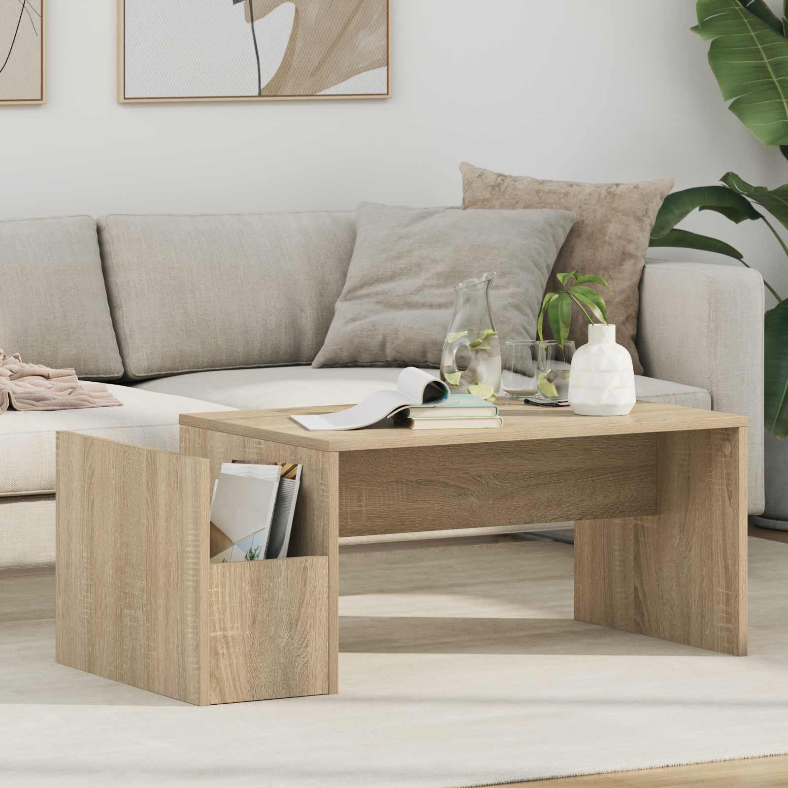 Couchtisch Sonoma-Eiche 90 x 45 x 35 cm Holzwerkstoff