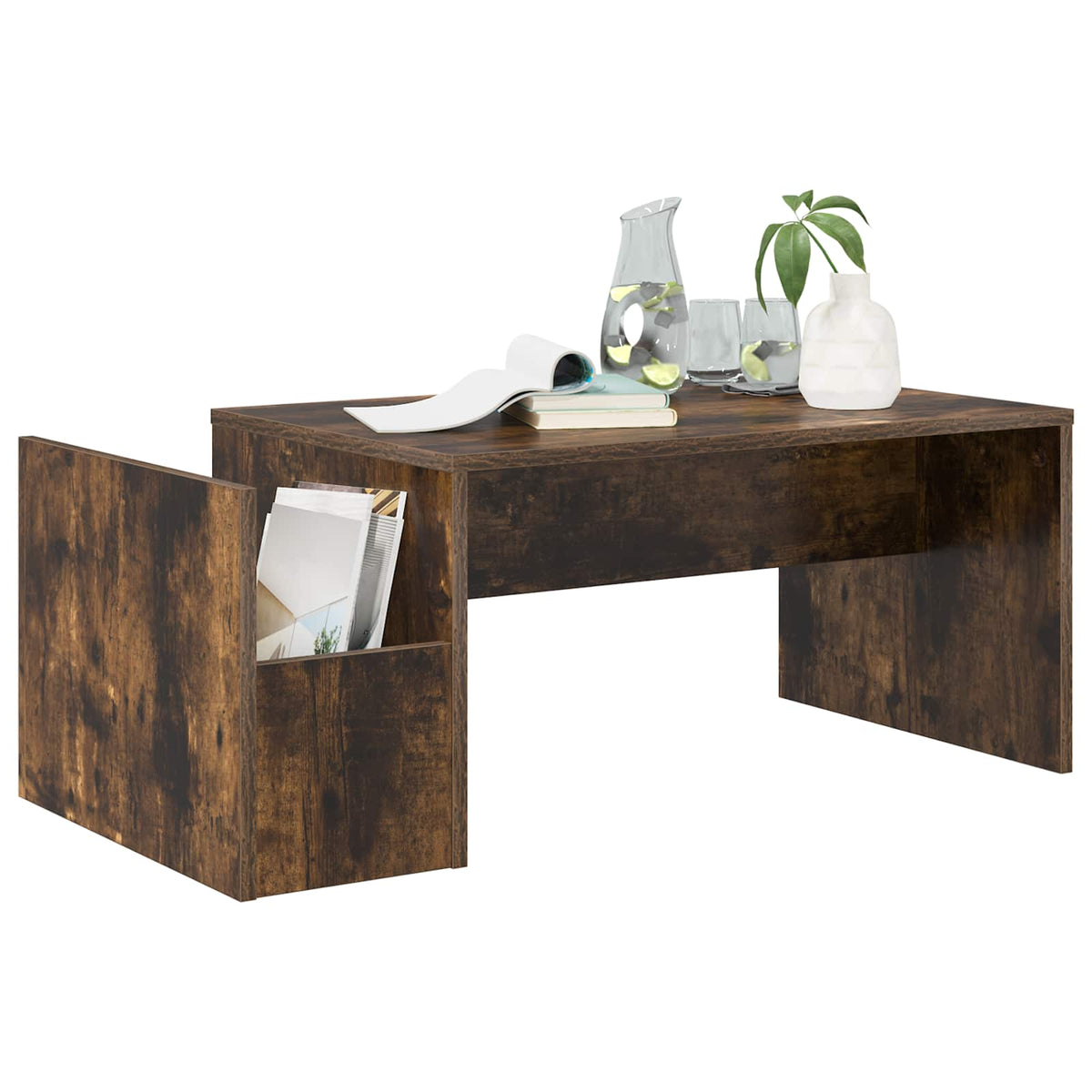 Couchtisch Räuchereiche 90 x 45 x 35 cm Holzwerkstoff