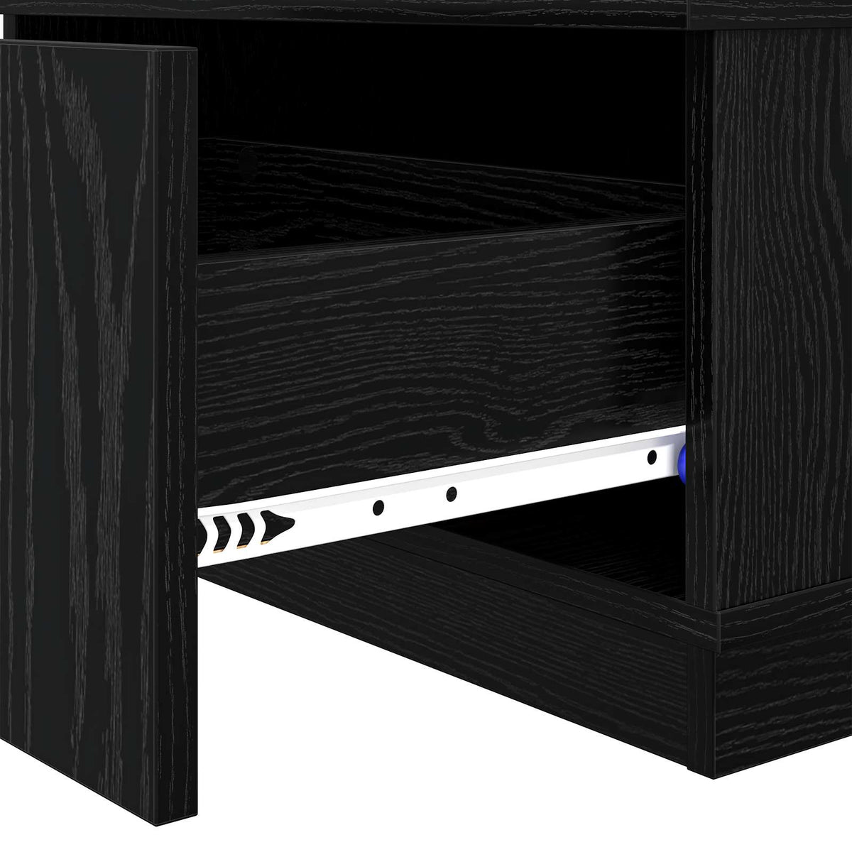 Couchtisch Schwarz Eichen-Optik 95 x 55 x 31 cm Holzwerkstoff