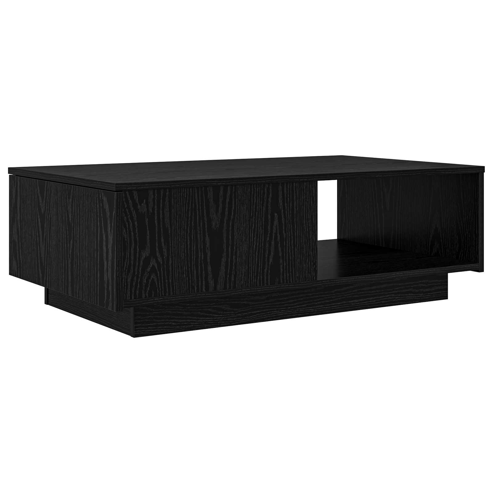 Couchtisch Schwarz Eichen-Optik 95 x 55 x 31 cm Holzwerkstoff