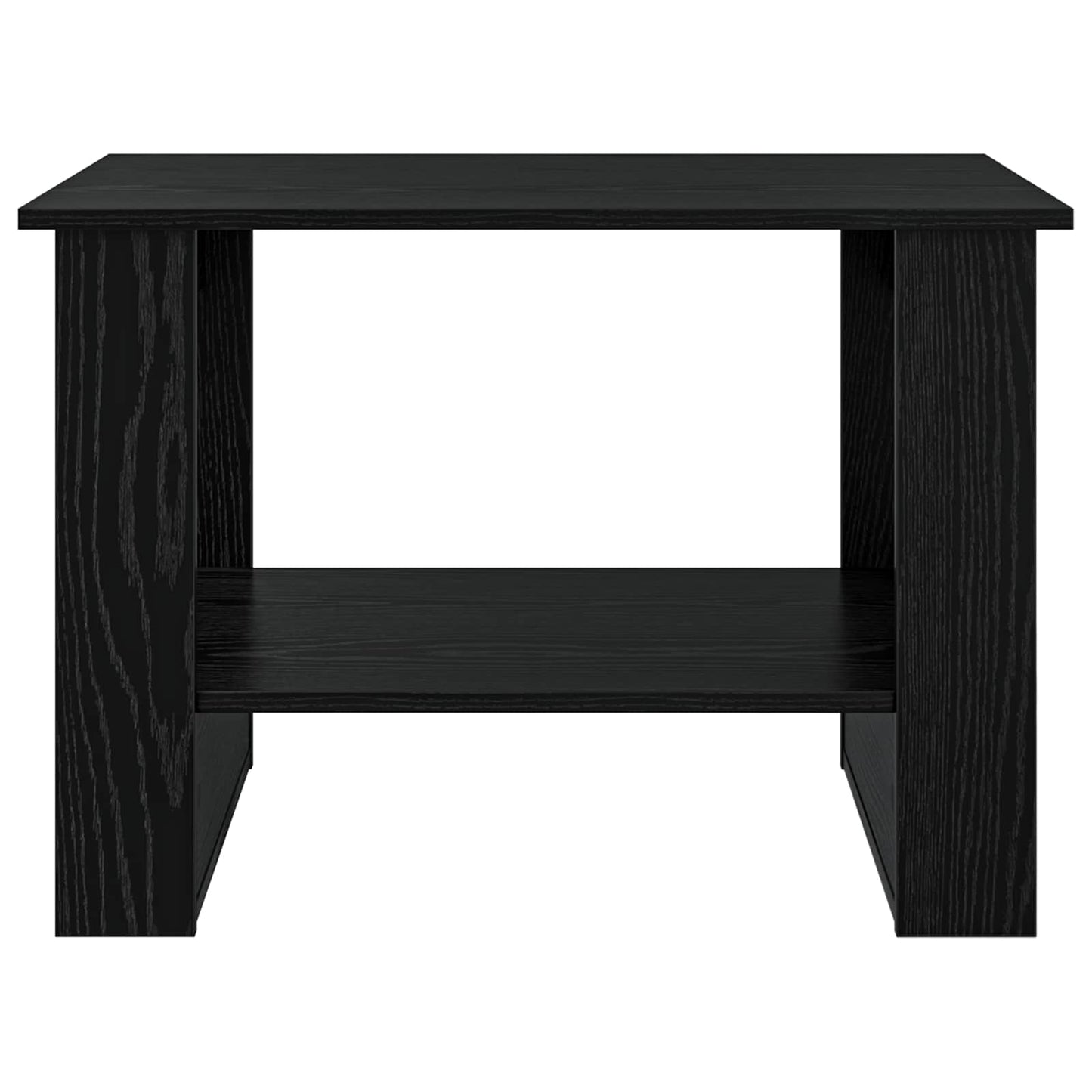 Couchtisch Schwarz Eichen-Optik 72 x 50 x 50 cm Holzwerkstoff