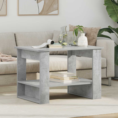 Couchtisch Beton Grau 72 x 50 x 50 cm Holzwerkstoff