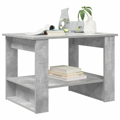 Couchtisch Beton Grau 72 x 50 x 50 cm Holzwerkstoff