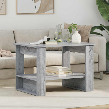 Couchtisch Sonoma-Grau 72 x 50 x 50 cm Holzwerkstoff