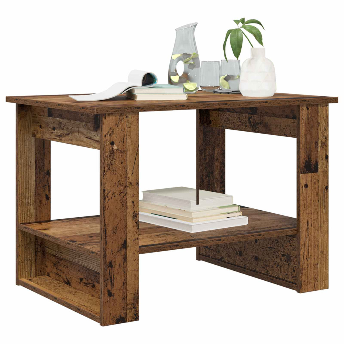 Couchtisch Altholz 72 x 50 x 50 cm Holzwerkstoff