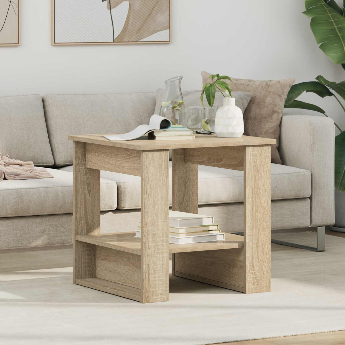 Couchtisch Sonoma-Eiche 51 x 50 x 50 cm Holzwerkstoff