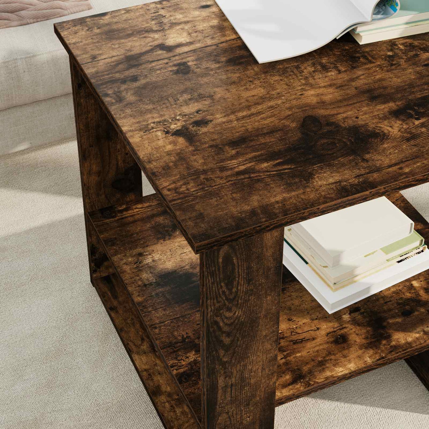 Couchtisch Geräucherte Eiche 51 x 50 x 50 cm Holzwerkstoff