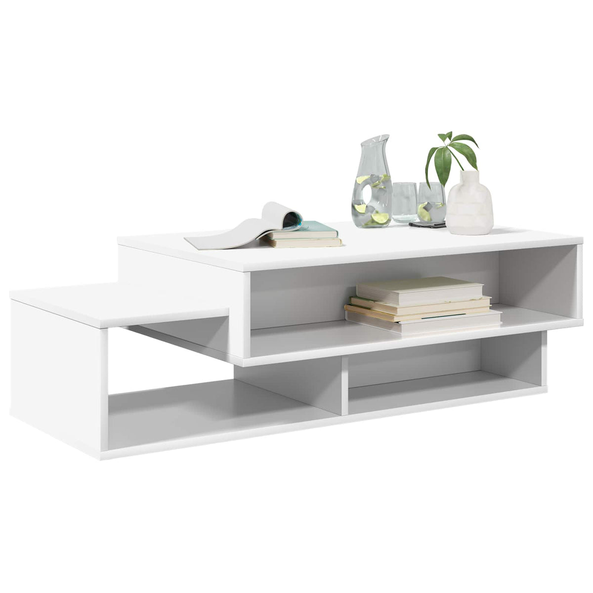 Couchtisch Weiß 105 x 50 x 32,5 cm Holzwerkstoff