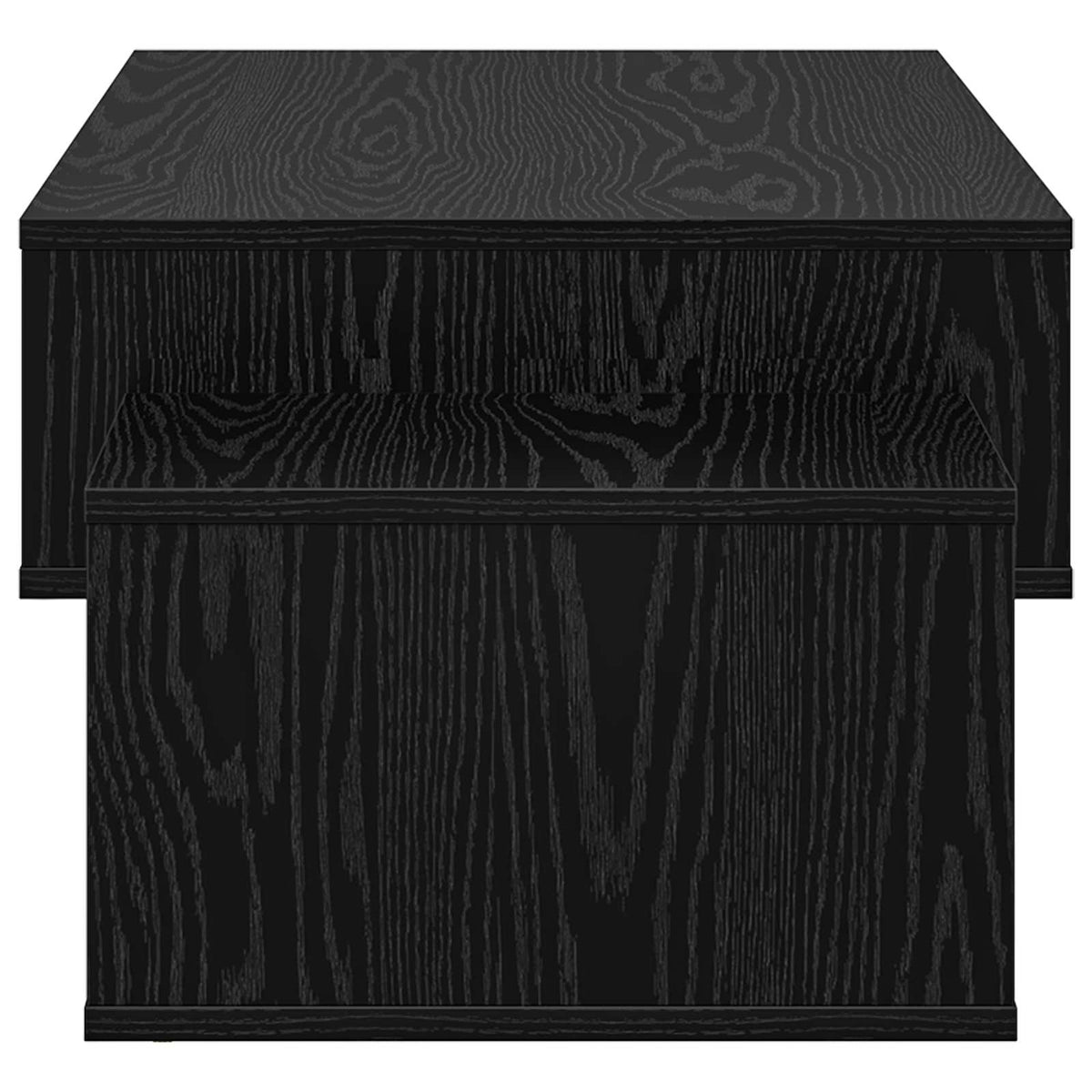 Couchtisch Schwarz Eichen-Optik 105 x 50 x 32,5 cm