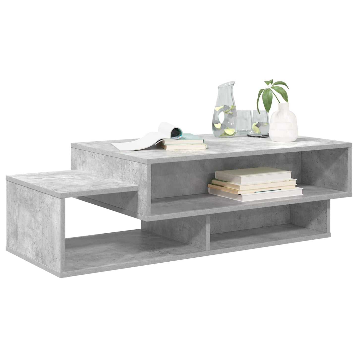 Couchtisch Betongrau 105 x 50 x 32,5 cm Holzwerkstoff