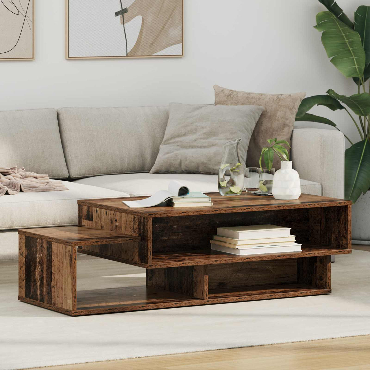 Couchtisch Altholz 105 x 50 x 32,5 cm Holzwerkstoff