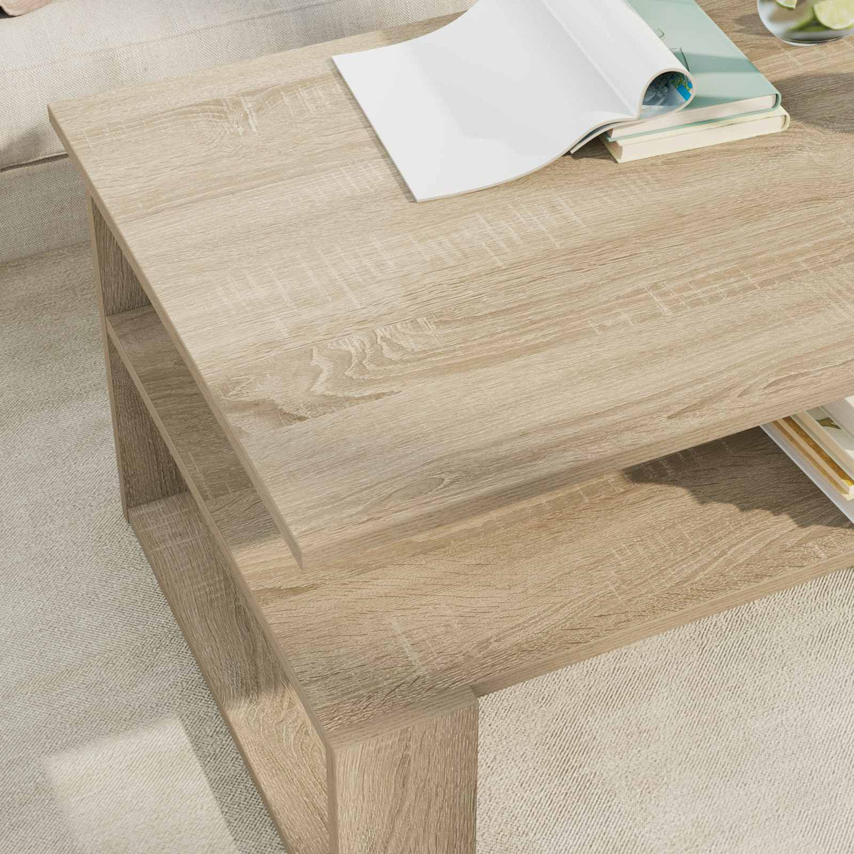 Couchtisch Sonoma-Eiche 90 x 50 x 40 cm Holzwerkstoff