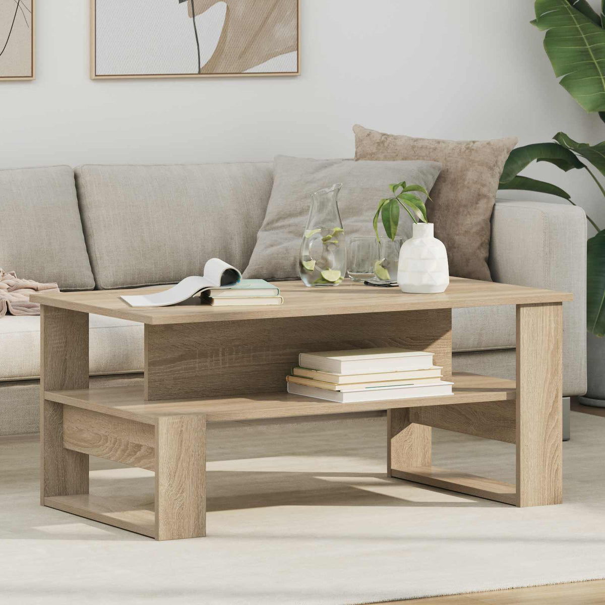 Couchtisch Sonoma-Eiche 90 x 50 x 40 cm Holzwerkstoff