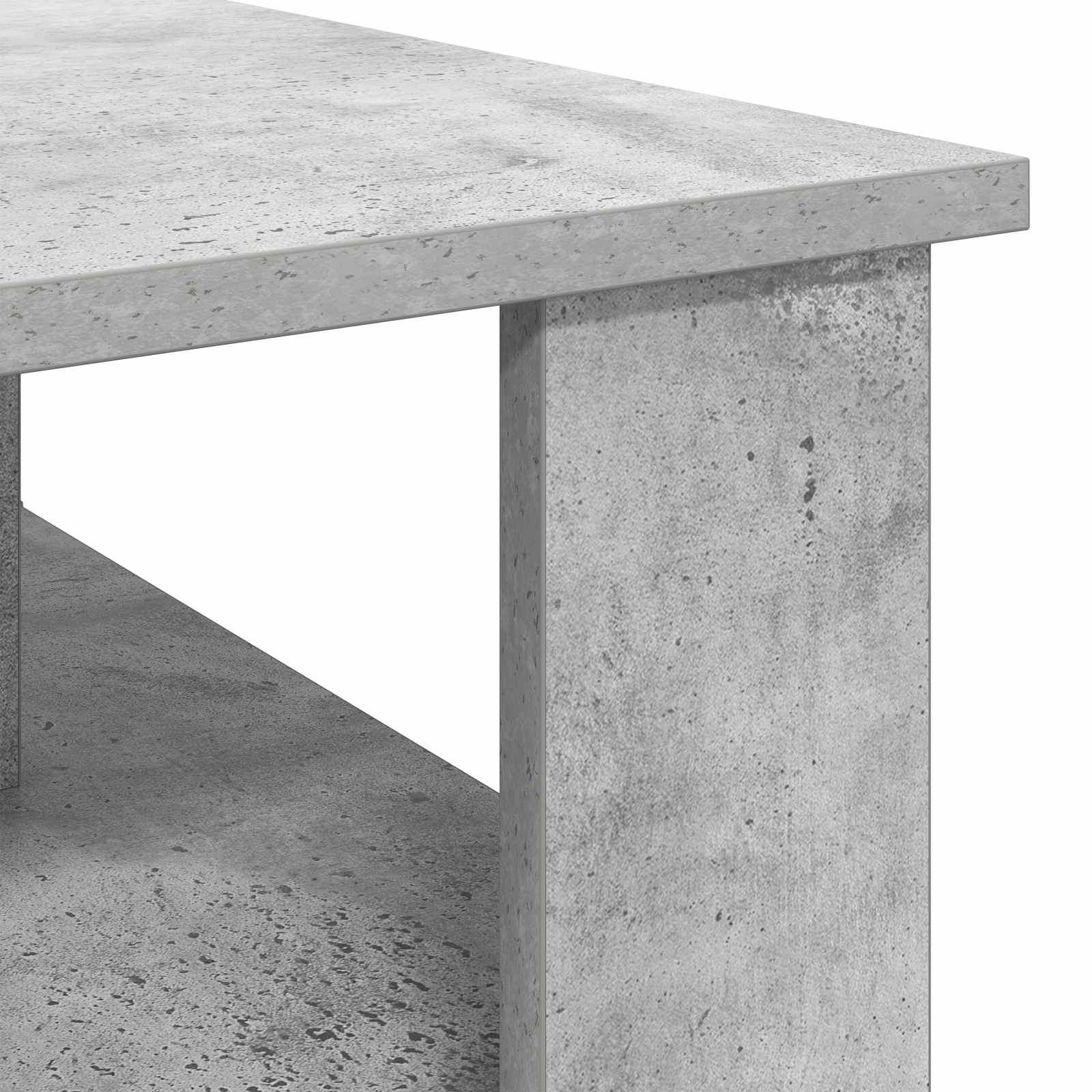 Couchtisch Betongrau 90 x 50 x 40 cm Holzwerkstoff