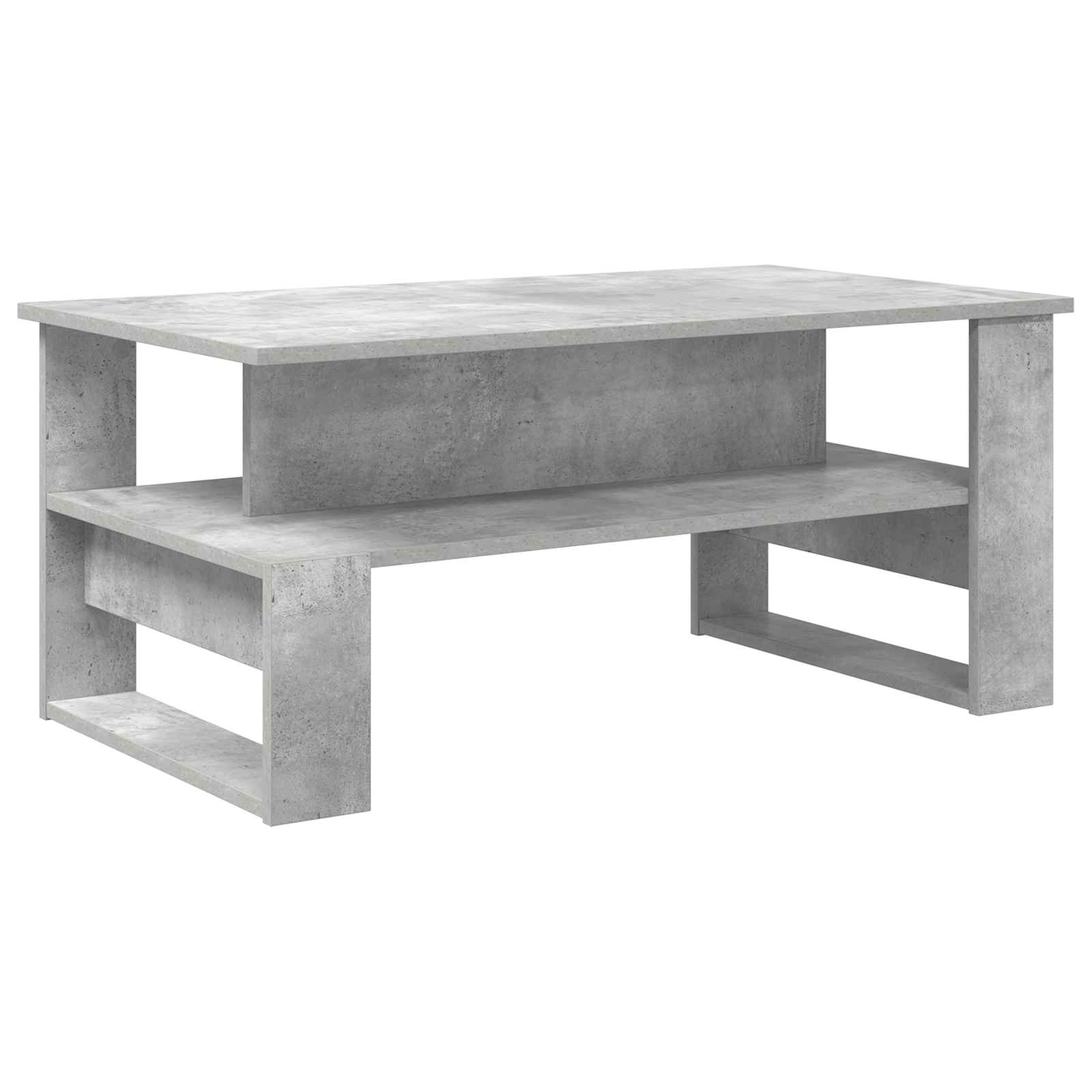 Couchtisch Betongrau 90 x 50 x 40 cm Holzwerkstoff