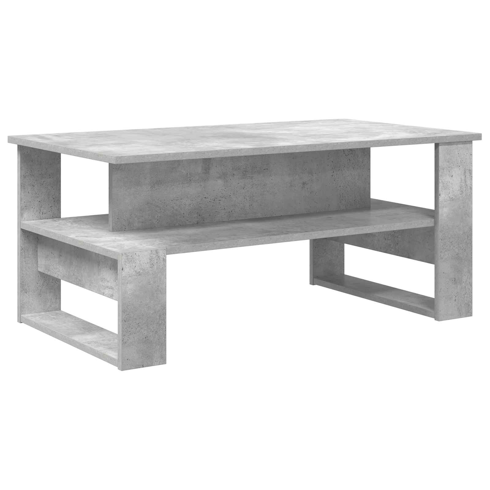 Couchtisch Betongrau 90 x 50 x 40 cm Holzwerkstoff