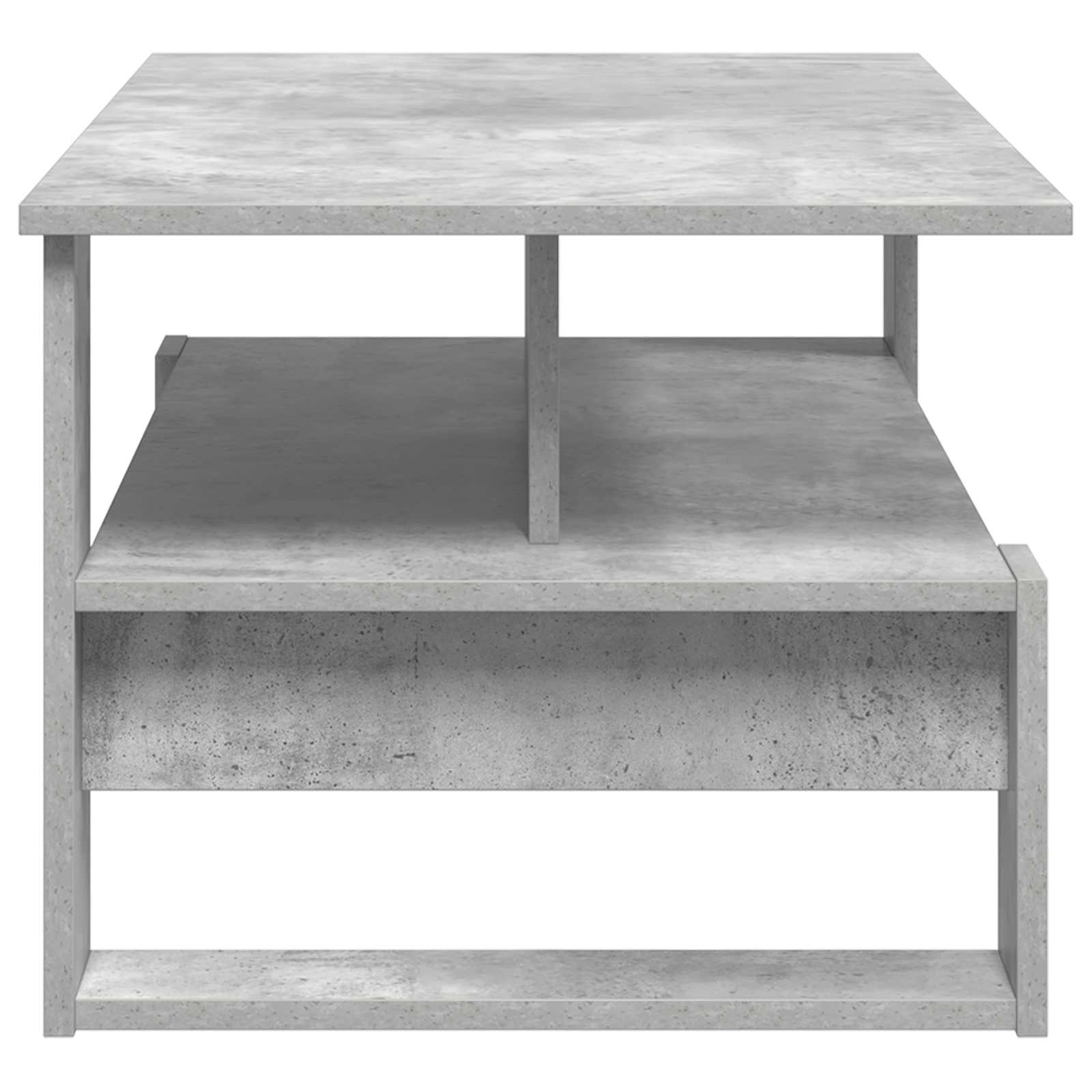 Couchtisch Betongrau 90 x 50 x 40 cm Holzwerkstoff