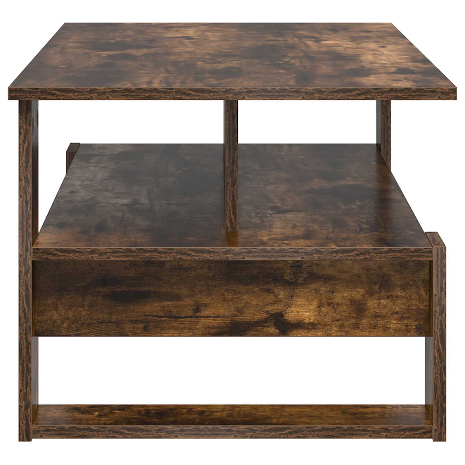Couchtisch Räuchereiche 90 x 50 x 40 cm Holzwerkstoff
