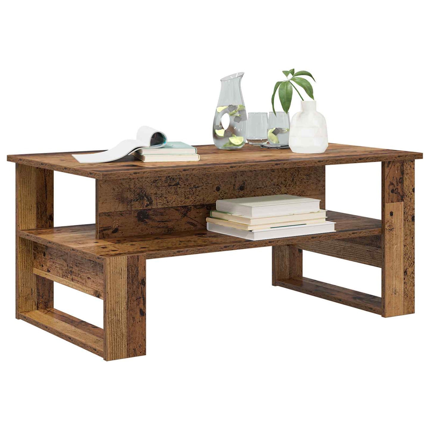 Couchtisch Altholz 90 x 50 x 40 cm Holzwerkstoff