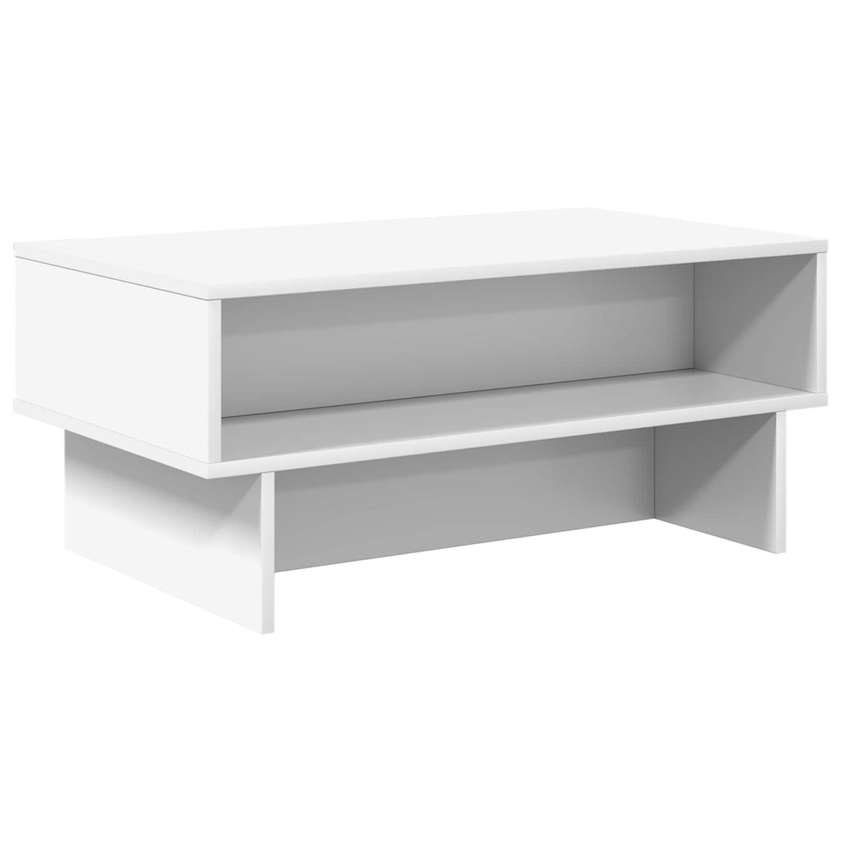 Couchtisch Weiß 80 x 46 x 35 cm Holzwerkstoff
