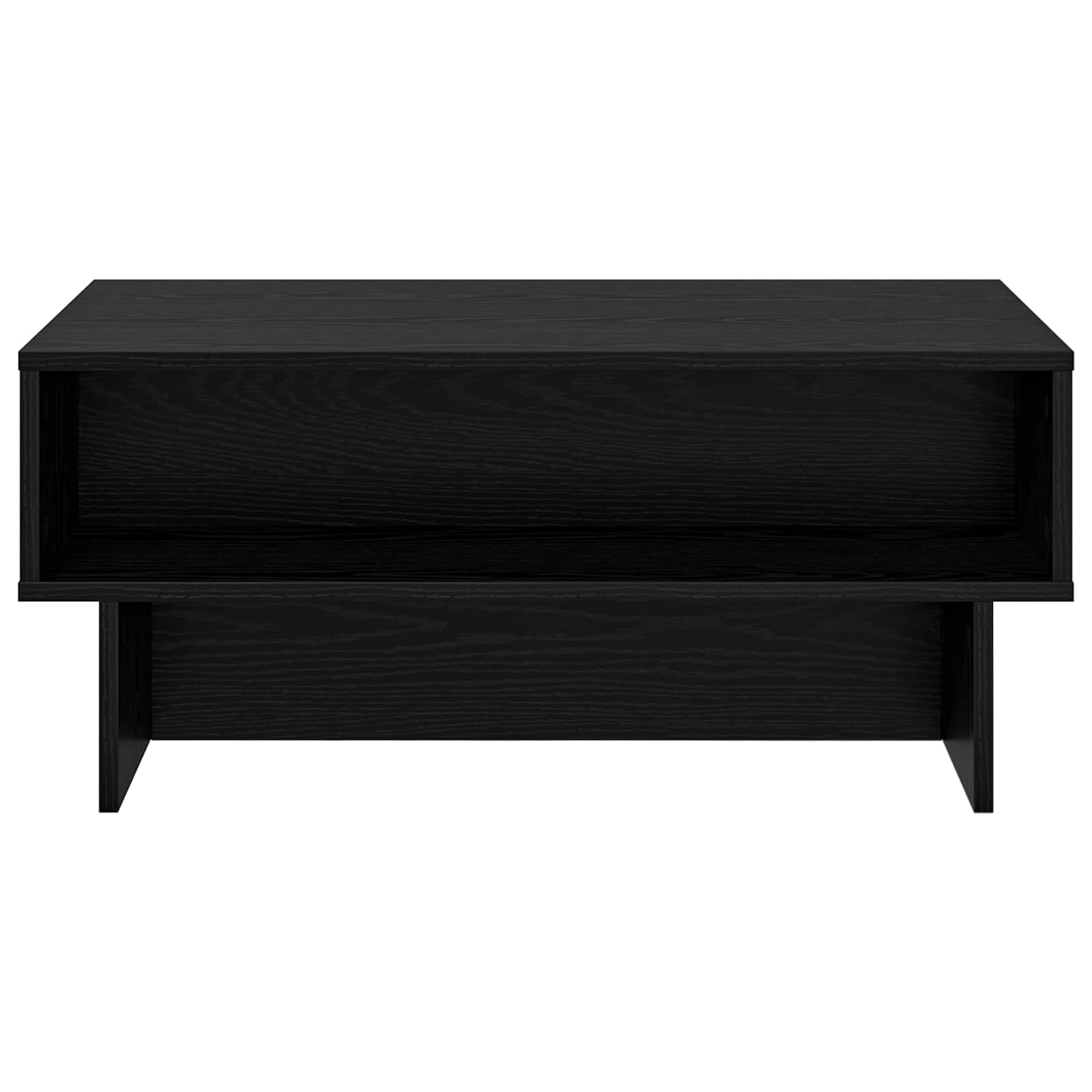 Couchtisch Schwarz Eichen-Optik 80 x 46 x 35 cm Holzwerkstoff