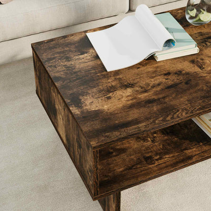 Couchtisch Räuchereiche 80 x 46 x 35 cm Holzwerkstoff