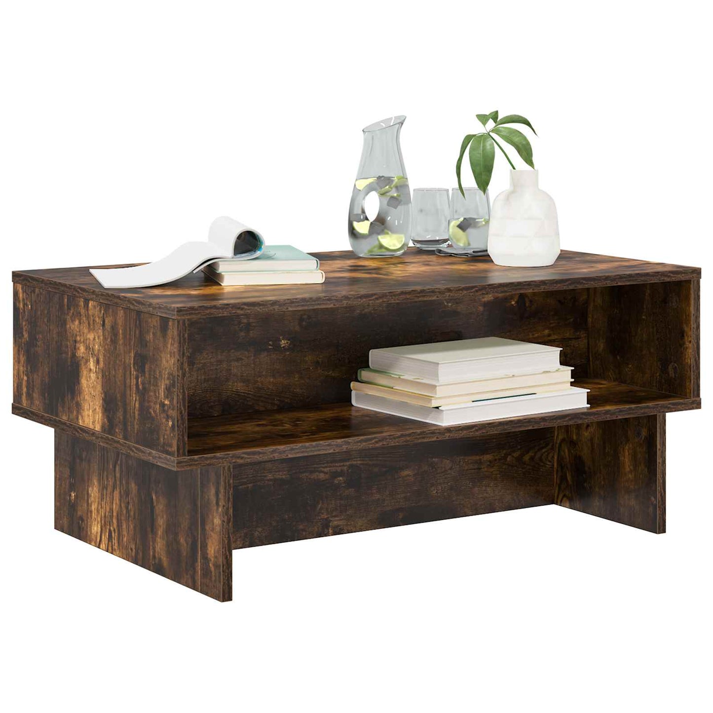 Couchtisch Räuchereiche 80 x 46 x 35 cm Holzwerkstoff