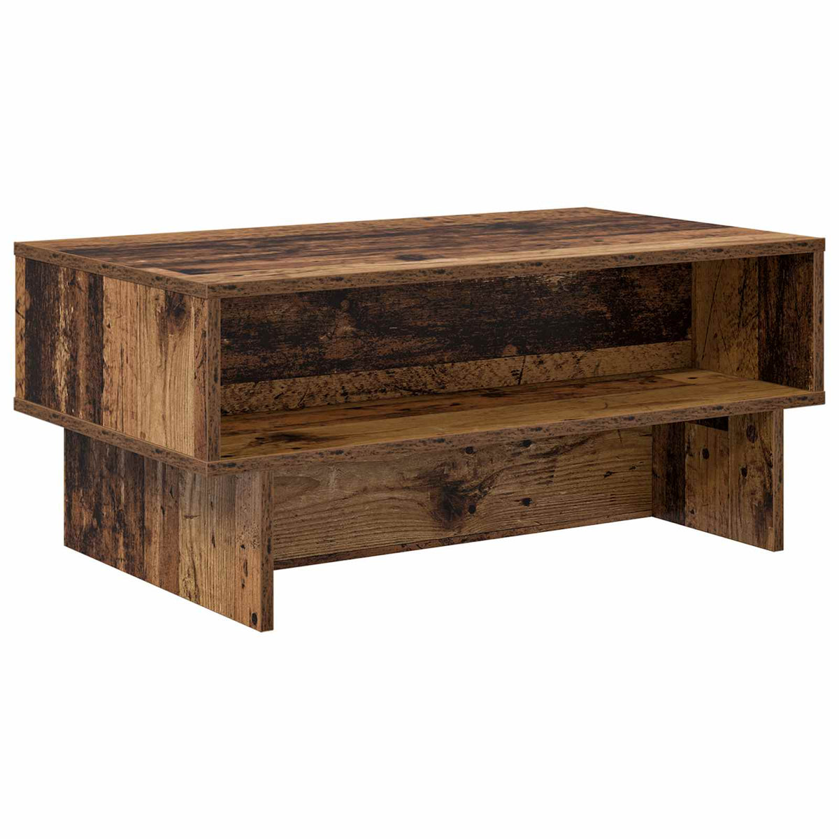 Couchtisch Altholz 80 x 46 x 35 cm Holzwerkstoff