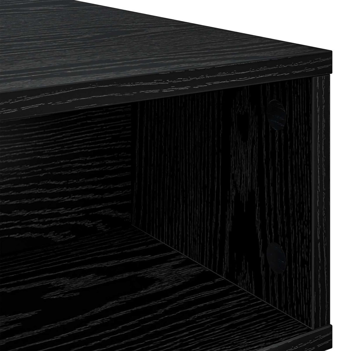 Couchtisch Schwarz Eichen-Optik 48 x 46 x 35 cm Holzwerkstoff