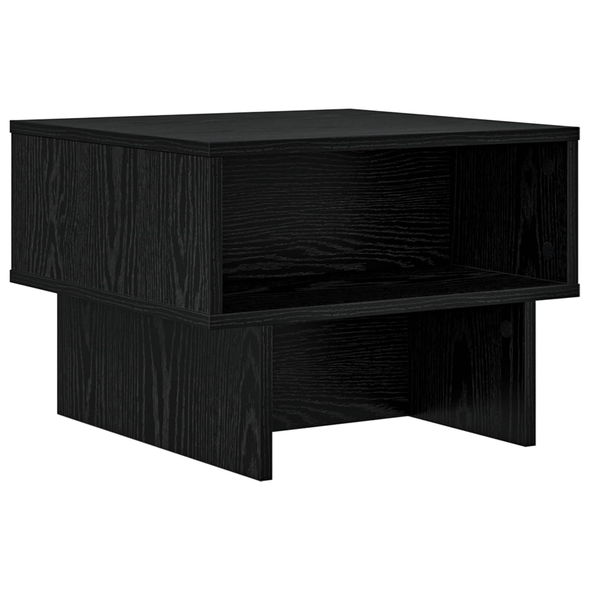 Couchtisch Schwarz Eichen-Optik 48 x 46 x 35 cm Holzwerkstoff