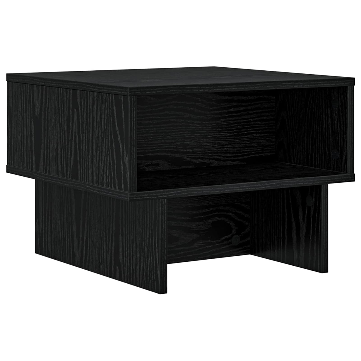 Couchtisch Schwarz Eichen-Optik 48 x 46 x 35 cm Holzwerkstoff